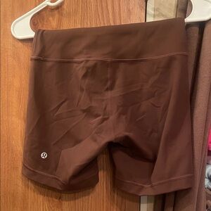 lululemon athletica Chocolate Brown Bike Shorts